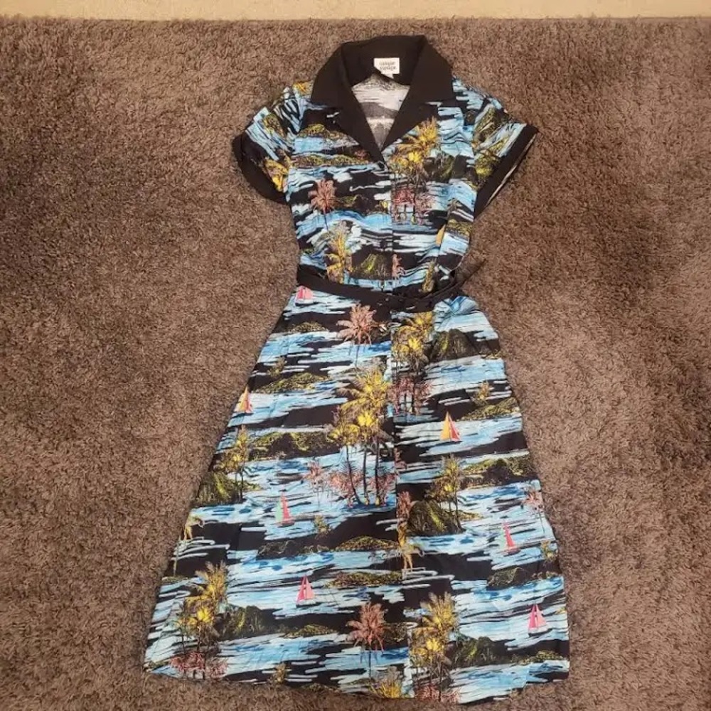 Unique Vintage sail boat dress